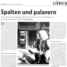 Junge Welt, 16 November 2005